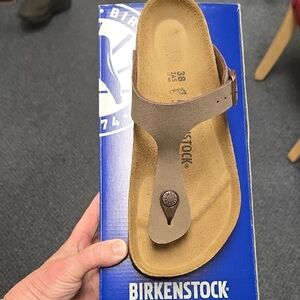 Birkenstock Beige Thong Sandals